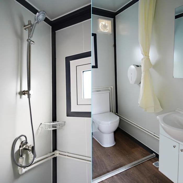 Tiny Home 13x20ft Foldable Prefab House 1 Kitchen, 1 Bathroom, 2 Rooms, 1 Living - Tiny Homes Outlet