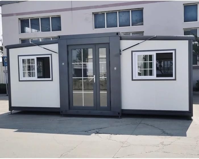 Tiny Home 13x20ft Foldable Prefab House 1 Kitchen, 1 Bathroom, 2 Rooms, 1 Living - Tiny Homes Outlet