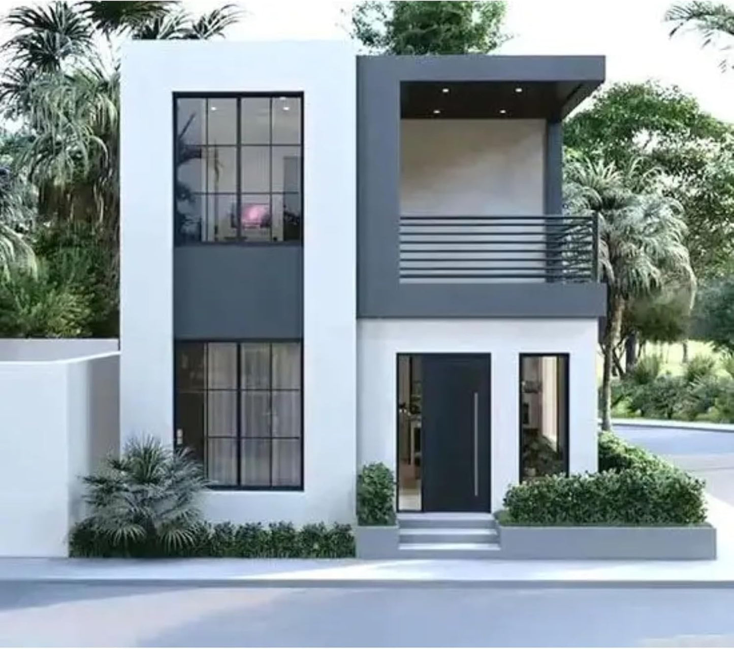 Tiny Home 2 Story 20x20ft Foldable Prefab House 1 Kitchen, 2 Bathroom, 3 Rooms, 2 Living - Tiny Homes Outlet