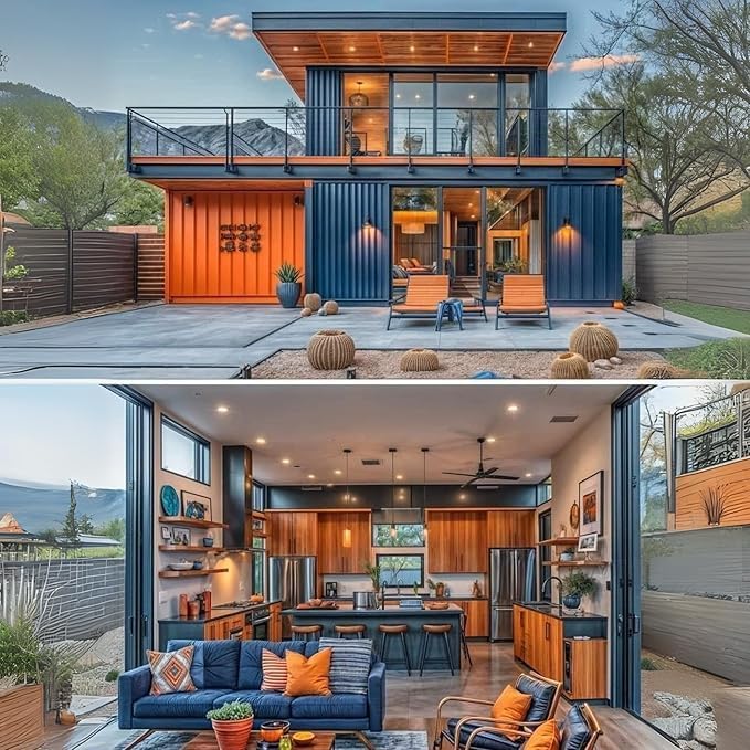 Tiny Home 2 Story 20x30ft Foldable Prefab House 1 Kitchen, 1 Bathroom, 3 Rooms, 2 Living - Tiny Homes Outlet