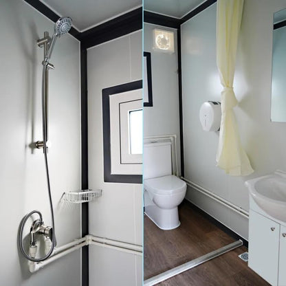 Tiny Home 13x20ft Foldable Prefab House 1 Kitchen, 1 Bathroom, 2 Rooms, 1 Living - Tiny Homes Outlet