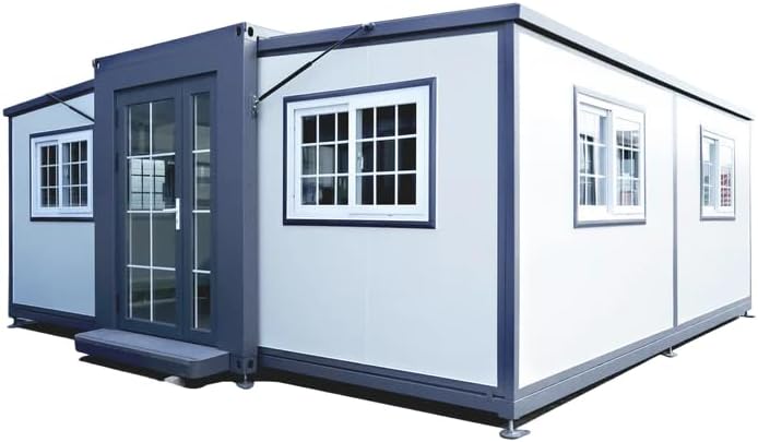 Tiny Home 13x20ft Foldable Prefab House 1 Kitchen, 1 Bathroom, 2 Rooms, 1 Living - Tiny Homes Outlet