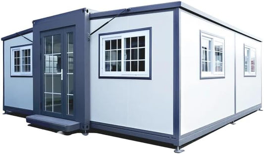 Tiny Home 13x20ft Foldable Prefab House 1 Kitchen, 1 Bathroom, 2 Rooms, 1 Living - Tiny Homes Outlet