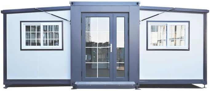 Tiny Home 13x20ft Foldable Prefab House 1 Kitchen, 1 Bathroom, 2 Rooms, 1 Living - Tiny Homes Outlet