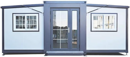 Tiny Home 13x20ft Foldable Prefab House 1 Kitchen, 1 Bathroom, 2 Rooms, 1 Living - Tiny Homes Outlet