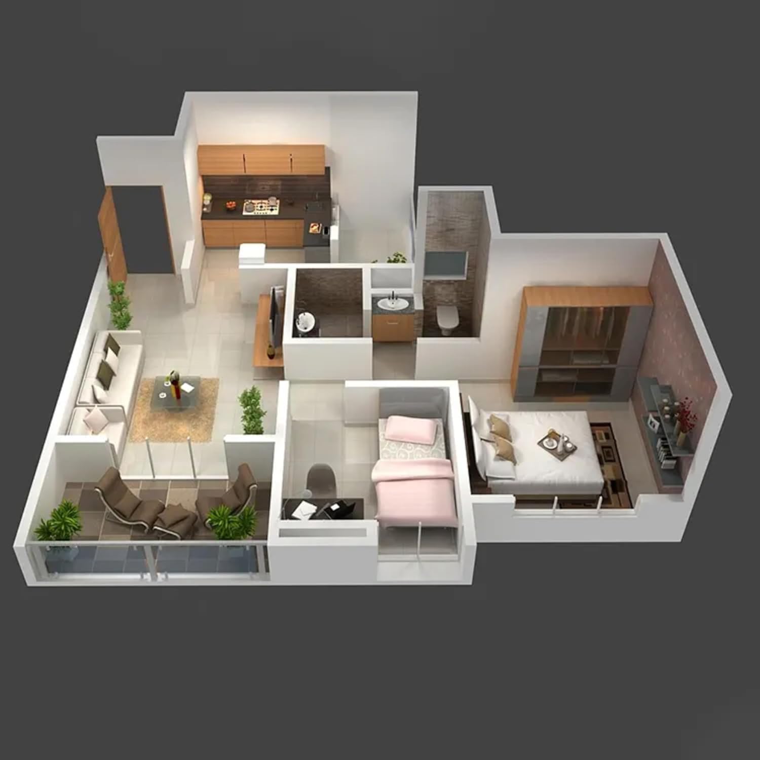 Tiny Home 2 Story 20x20ft Foldable Prefab House 1 Kitchen, 2 Bathroom, 3 Rooms, 2 Living - Tiny Homes Outlet