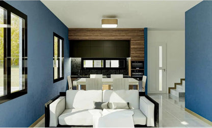 Tiny Home 2 Story 20x20ft Foldable Prefab House 1 Kitchen, 2 Bathroom, 3 Rooms, 2 Living - Tiny Homes Outlet