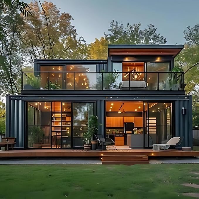 Tiny Home 2 Story 20x30ft Foldable Prefab House 1 Kitchen, 1 Bathroom, 3 Rooms, 2 Living - Tiny Homes Outlet