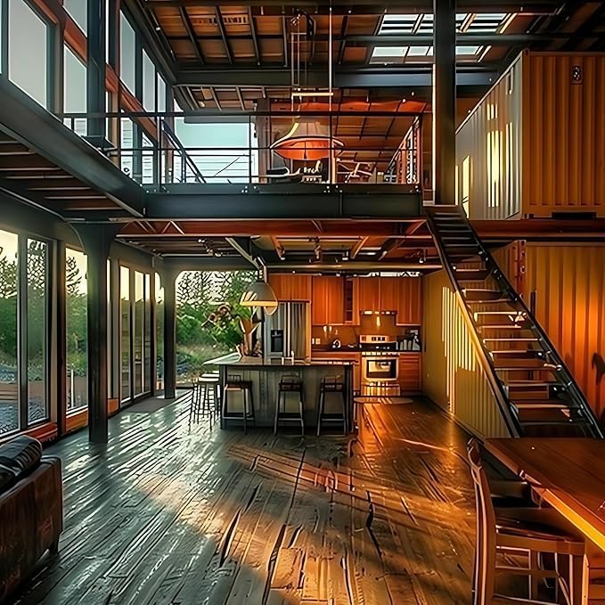 Tiny Home 2 Story 20x30ft Foldable Prefab House 1 Kitchen, 1 Bathroom, 3 Rooms, 2 Living - Tiny Homes Outlet