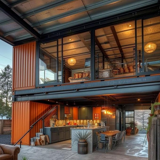 Tiny Home 2 Story 20x30ft Foldable Prefab House 1 Kitchen, 1 Bathroom, 3 Rooms, 2 Living - Tiny Homes Outlet