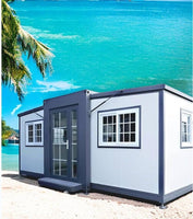 Tiny Home 20x20ft Foldable Prefab House 1 Kitchen, 1 Bathroom, 2 Rooms, 1 Living - Tiny Homes Outlet