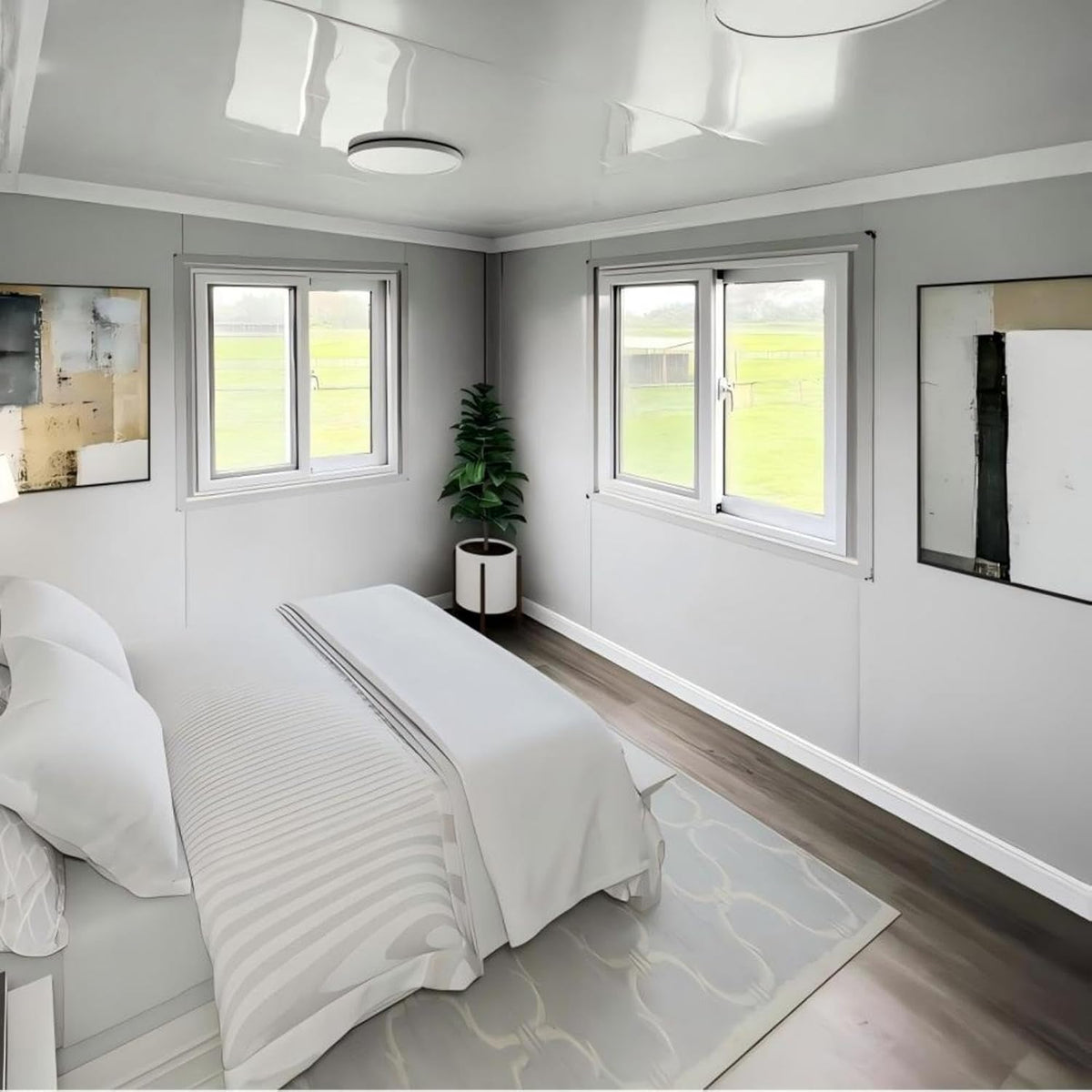 Tiny Home 20x30ft Foldable Prefab House 1 Kitchen, 1 Bathroom, 3 Rooms, 1 Living 800 square feet - Tiny Homes Outlet