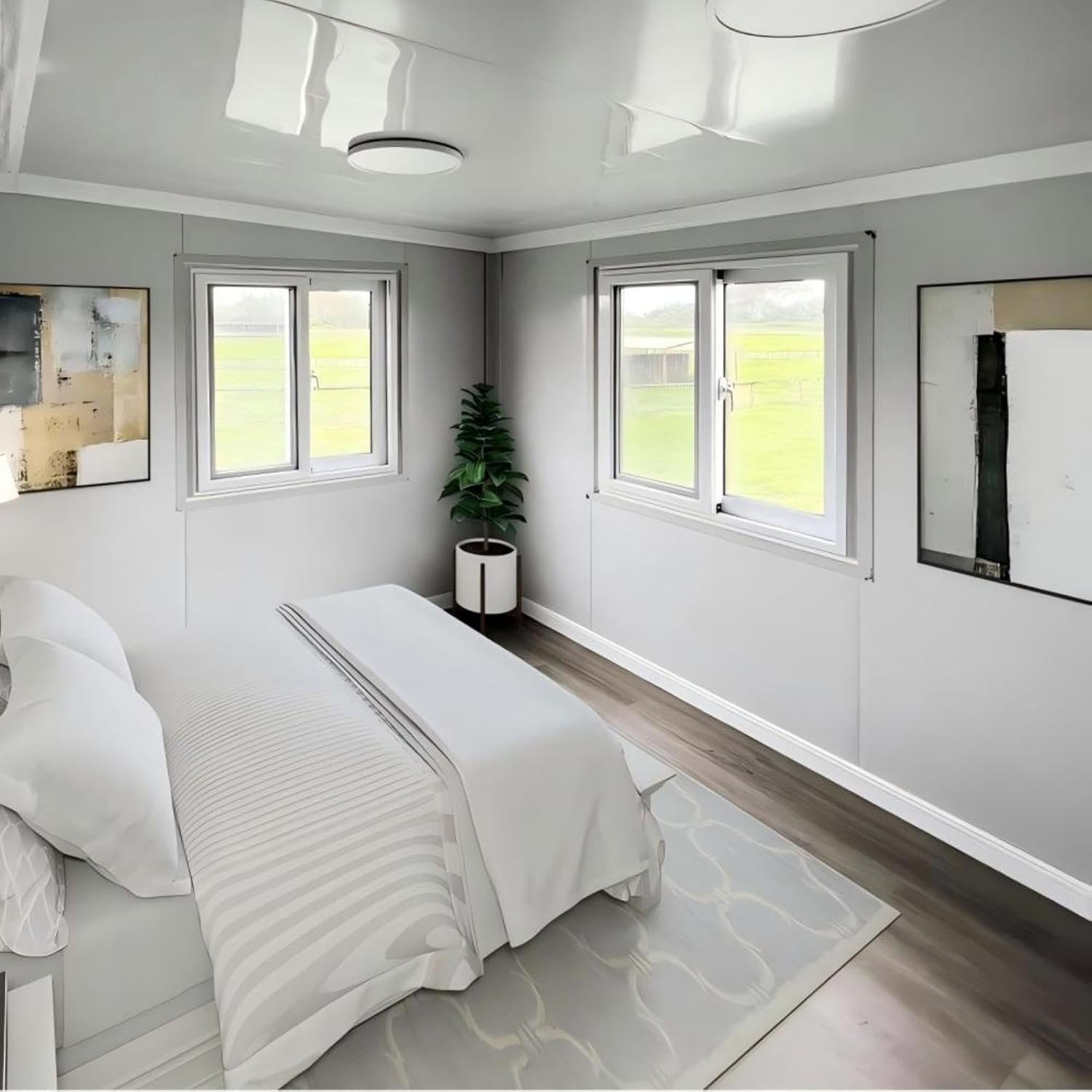 Tiny Home 20x30ft Foldable Prefab House 1 Kitchen, 1 Bathroom, 3 Rooms, 1 Living 800 square feet - Tiny Homes Outlet