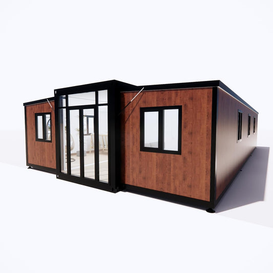 Tiny Home 20x40ft Foldable Prefab House 1 Kitchen, 1 Bathroom, 3 Rooms, 1 Living - Tiny Homes Outlet
