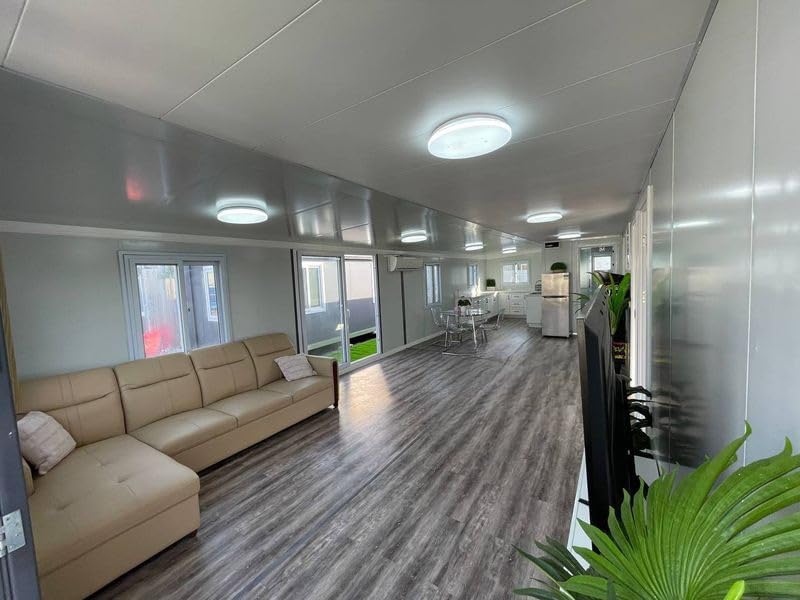 Tiny Home 20x40ft Foldable Prefab House 1 Kitchen, 1 Bathroom, 3 Rooms, 1 Living - Tiny Homes Outlet