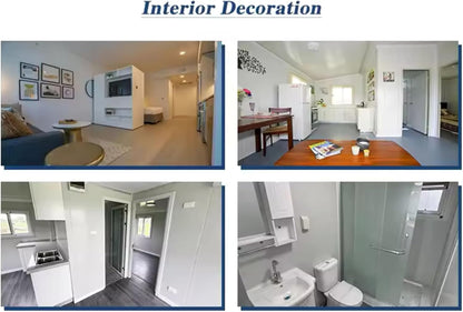 Tiny Home 20x40ft Foldable Prefab House 1 Kitchen, 1 Bathroom, 3 Rooms, 1 Living - Tiny Homes Outlet